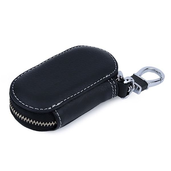 ##/Lädernyckel fodral med blixtlås##/