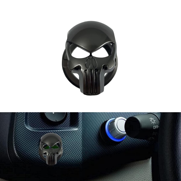 Dde Skull Car Start Button Cover, Engine Start Stop Button Switc