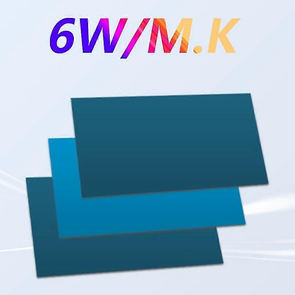 3 stk. 0,3 mm/0,5 mm/1 mm termisk pude 6,0 til W/for M.k højeffektiv termisk ledning
