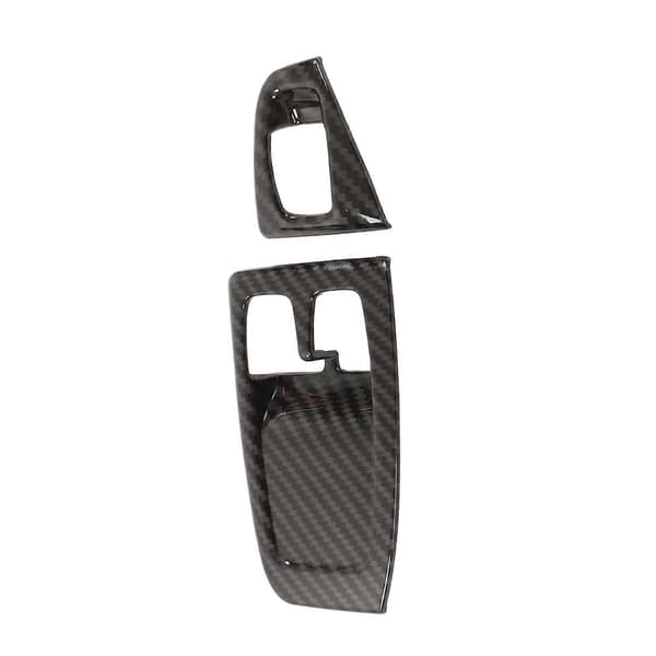 Vindusheiskontroll Bryterpanel Deksel Trim Karbonfiberstil Erstatning for Smart Fortwo W451 Facelift 2011?2014