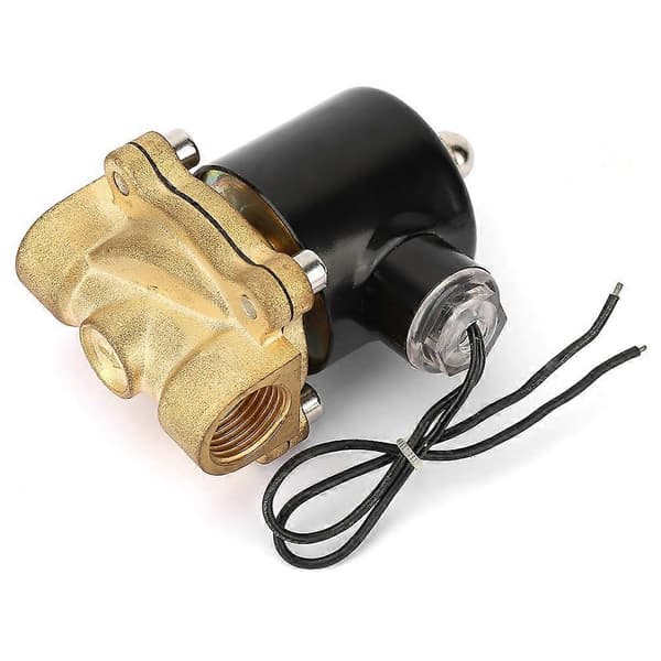 DN25 Messing Normalt Lukket Elektrisk Magnetventil Til Vand Olie Gas DC24V