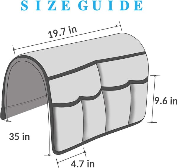 Stor Sofa Organizer Caddy Organizer, Skridsikker TV Fjernbetjening