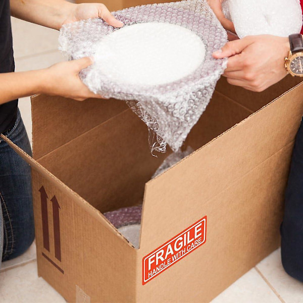 Fragile - håndter med forsiktighet - Fraktklistremerker - 1&quot; x 3&quot; - 500 etiketter per rull