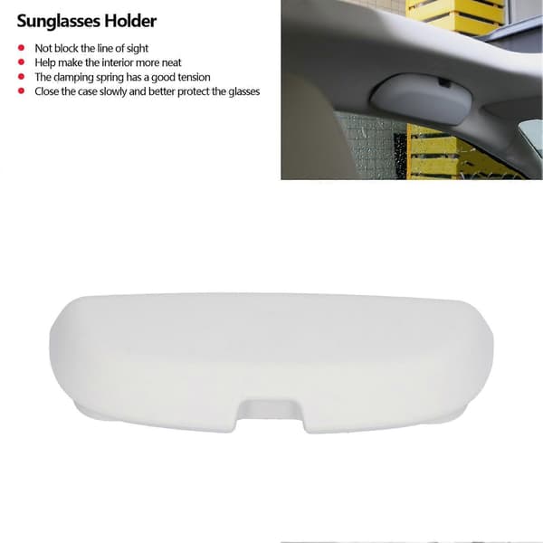 Bil Solbrilleholder Brilleetui Oppbevaringsboks Overhead Grab Handle Montert Passer for LAMANDO 2014?2019 Grå
