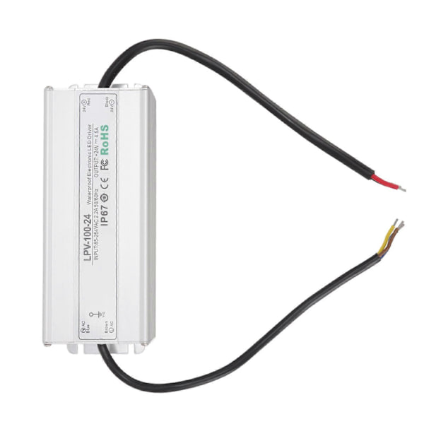 LED-drivare Vattentät IP67 Konstant Spänning Strömförsörjning Transformator Adapter 100W 24V 4.5A