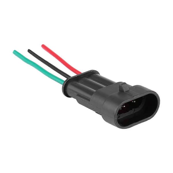 5 Sett Bil 3 Pinners Vanntett Elektrisk Kontakt Plugg Sokkel Kit