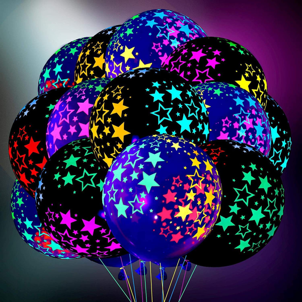 ##/20 st Neonballonger Glow Dot Mini Ballonger för Svartljusfester Glow Ballonger Ballonger##/