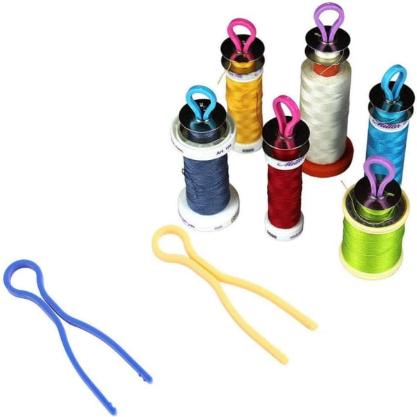 100 st Färgglada Plast Spoleklämmor, Plast Spole