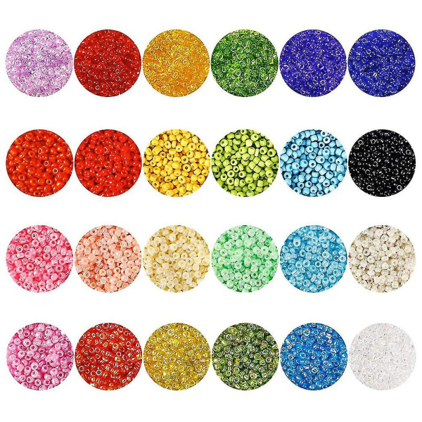 35.000 Glasfrøperler og 250 stk. Alphabet Bogstavperler