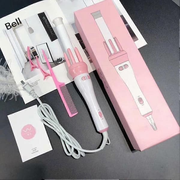 Automatisk Roterande Keramisk Locktång Värmebeständig Hårcurler Stylingverktyg EU Plug