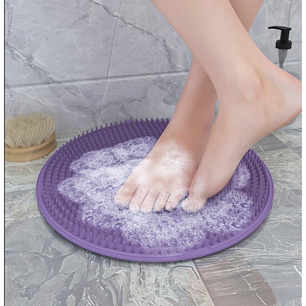 Väggmonterad Duschmassageborste, Hands Free Exfolierande Ryggskrubb