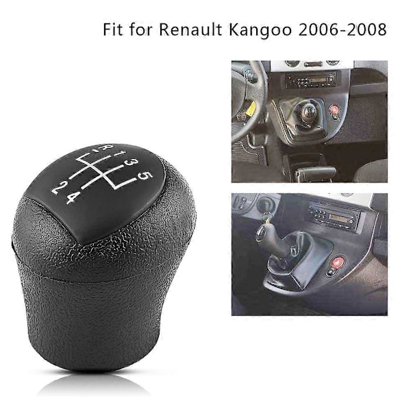 5-trinns bilgirskiftknott for Renault Kangoo 2006-2008