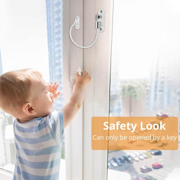 4 stk Børn vinduesdør Kabelbegrænser Lås Barn Baby Sikkerhed Securi