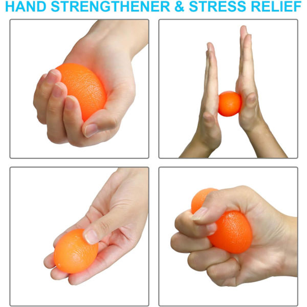 Stressbolde til Voksne og Børn (4-pak), Håndgrebsstyrke Tr