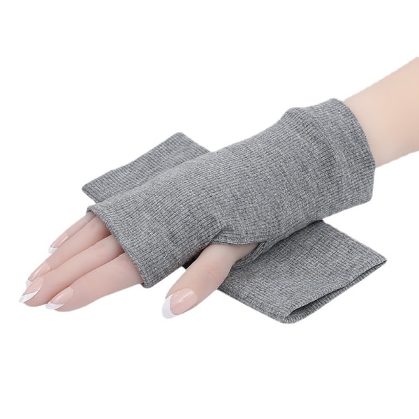 /#/Ullblanding Fingerless Hansker Armvarmere Myke Teksting Hansker/#/