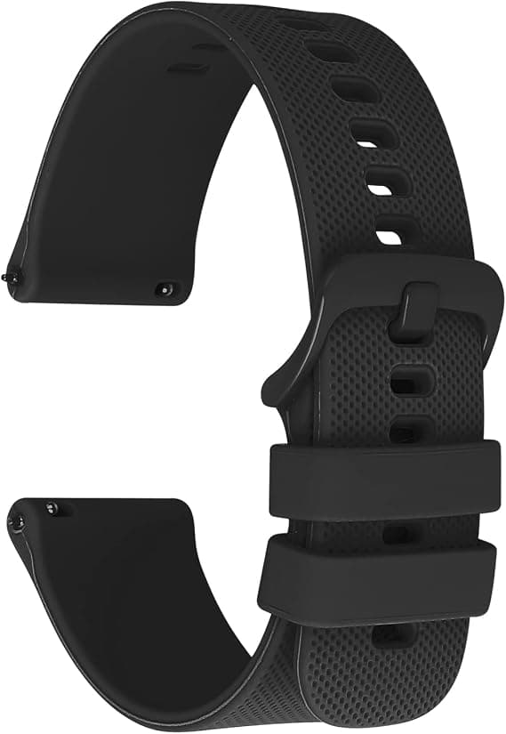 Silikon Urrem, 20mm Hurtigudløsning Urrem Vandafvisende Blød