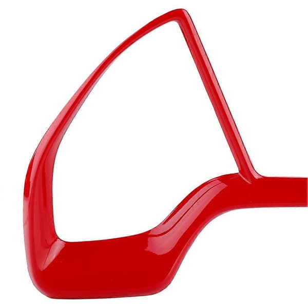 Dekorativ Ram för Instrumentbräda, Rattringar, Trim för Honda Civic 10:e 2016~2018 (Röd)