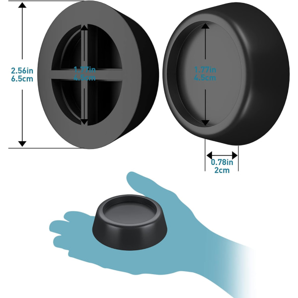 Tvättmaskinsfötter Vibrationsdämpande Anti-vibrationsfötter