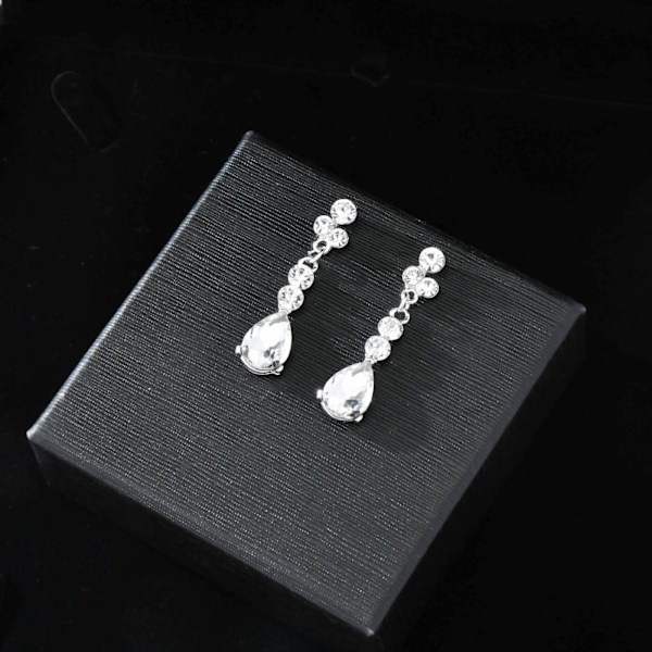 ##/Choker-setti strass-kruunu retro kuningatar (kolmiosainen setti) kruunu##/