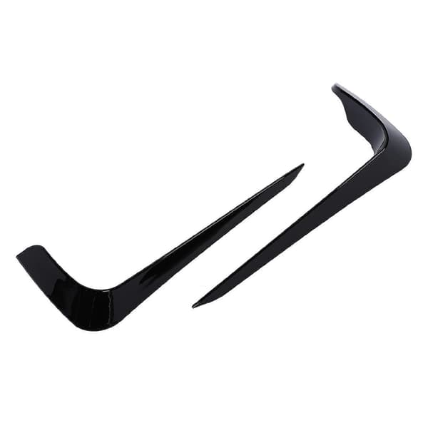 2 st Främre Stötfångar Splitter Aerodynamisk Sido Luftventil Vindkniv Spoiler för 3-serie E90 E91 M Sport PreLCI 2005 till 2008 Glansig Svart