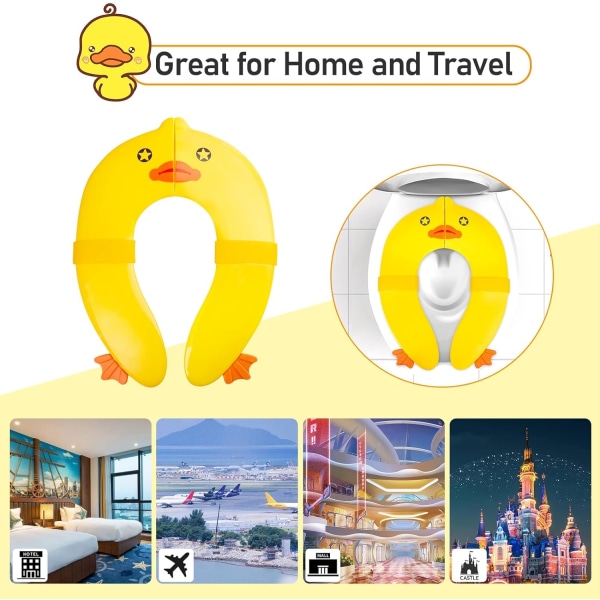 Reduksjon av babytoalettsete (Little Yellow Duck), Travel Toalettsete