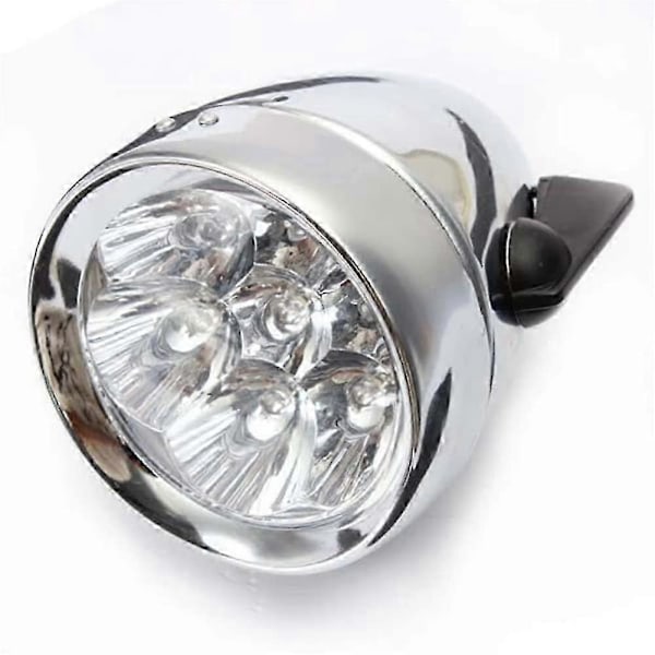 Vintage 7 LED Cykellygte, Retro Cykel Forlygte, Ridsefast med Beslag
