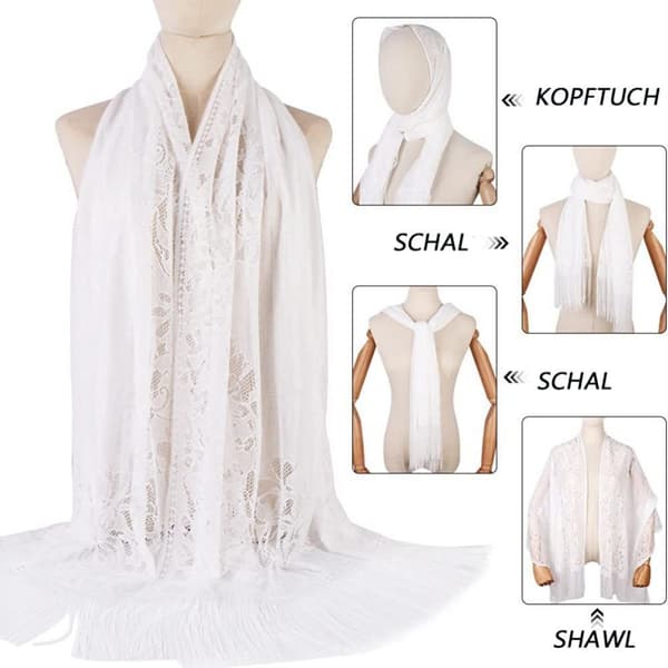 ##/Siden sjal halsduk kvällsklänning chiffong halsdukar poncho damer elegant fransar##/