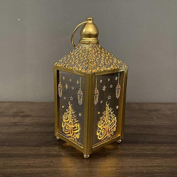Klassisk Lyktlampa Dekorativ Fantastisk Klar Tryck LED Vindlykta Heminredning D