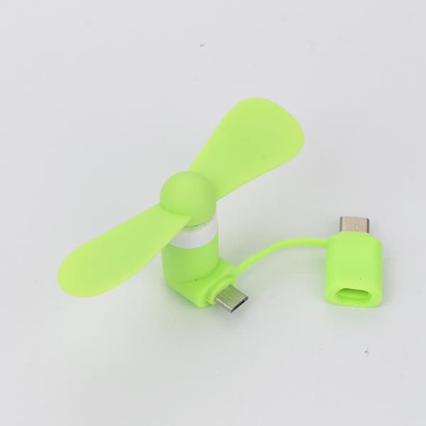 ##/Paket Mini Mobiltelefonfläkt 3 i 1 Mini USB Mobiltelefonfläkt för Android Telefon USB Typ C Telefon etc##/