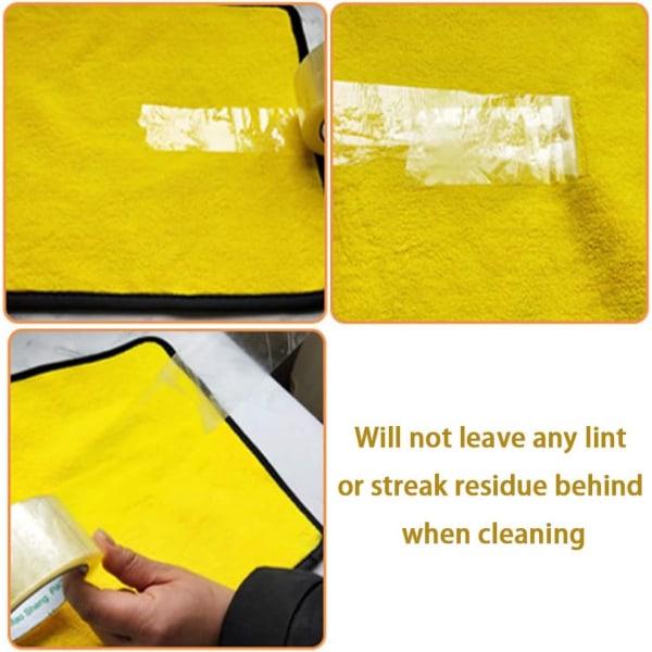 Mikrofiberduk för torkning av bil (40 * 30cm), luddfri polering