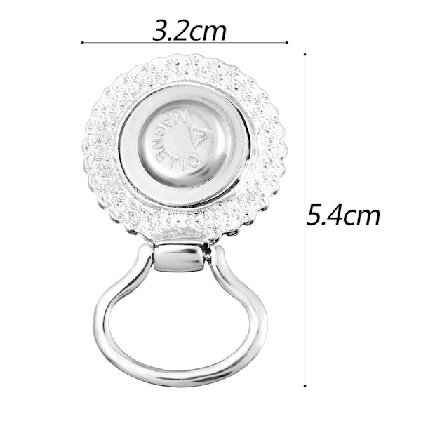 Diamantbrosch + 5 Knappar, Magnetisk Glasögonhållare Brosch för Kvinnor