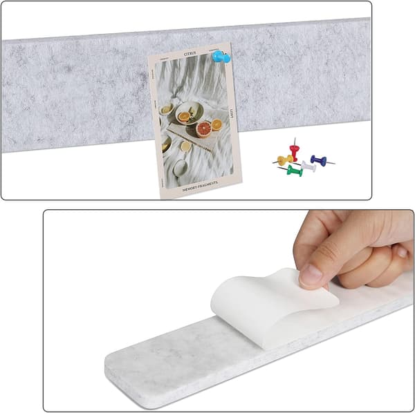 Hvit - 8 stykker, 33cm*5cm (12cm tykk) Sekskantet veggkartong