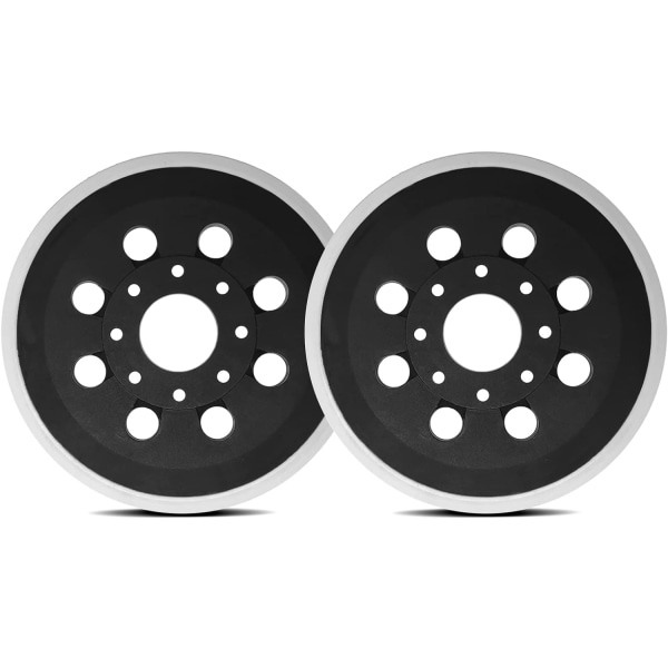 8-håls slipdyna: 2 stycken kardborr-slipdynor, 125 mm C