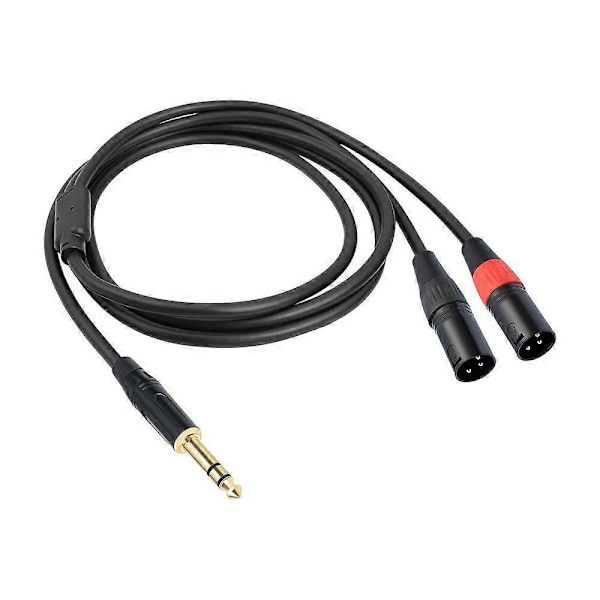 6,35 mm TRS hann til XLR hann lyd stereo mikrofonkabel tokanals anti-interferens bærbar balansert høyttaler mikrofonkabel adapter 1M