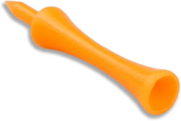 Pakke med 100 Plastik Golf Tees 70mm Orange