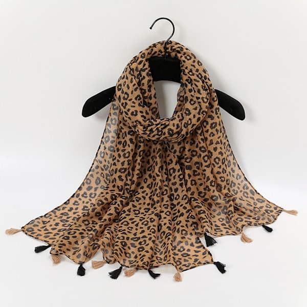 ##/Leopardmönstrat halsduk, 180-90cm##/
