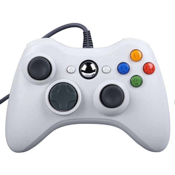 Kablet Controller Plug and Play Præcis Kontrol Ergonomisk Design Spilcontroller til PC Hvid
