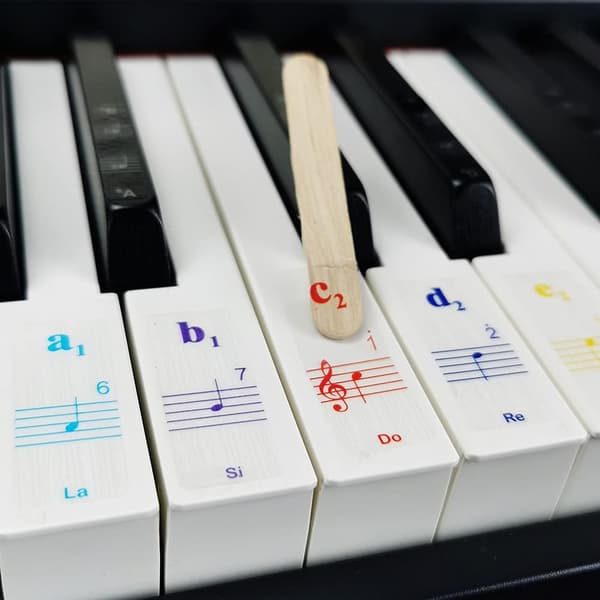 Imelod Klistremerker for 49/61/76/88 Taster, Piano og Keyboard Musikk