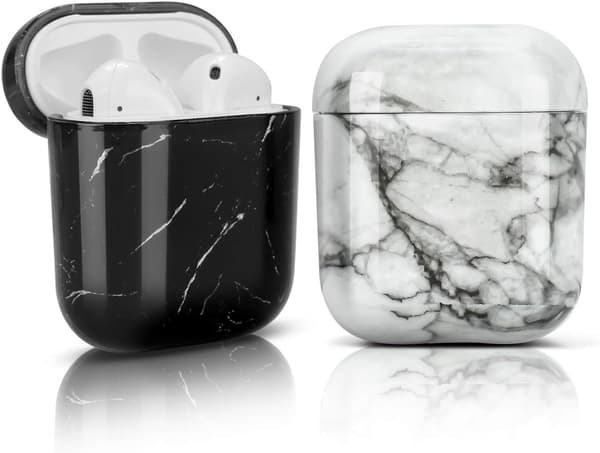 Beskyttende deksel kompatibel med AirPods 1&2, [Hard PC] [2