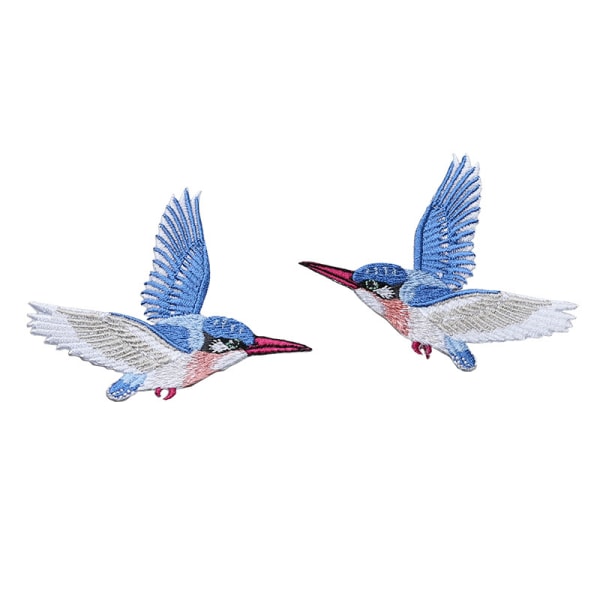 2 Pieces Bird Embroidery Iron-on Patch, Embroidery Sticker Iron o