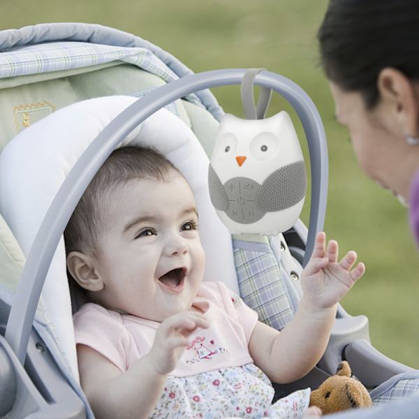 Vitbruskmaskin för Baby Sömn Ljudmaskin Uggla Vitbrus