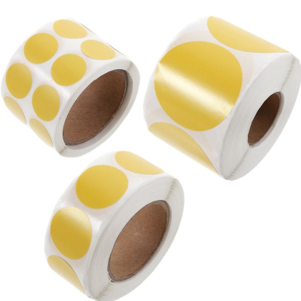 &3 Rolls Of Dot Stickers Gifts Round Stickers Compact Circle Stickers Dot Label Stickers&