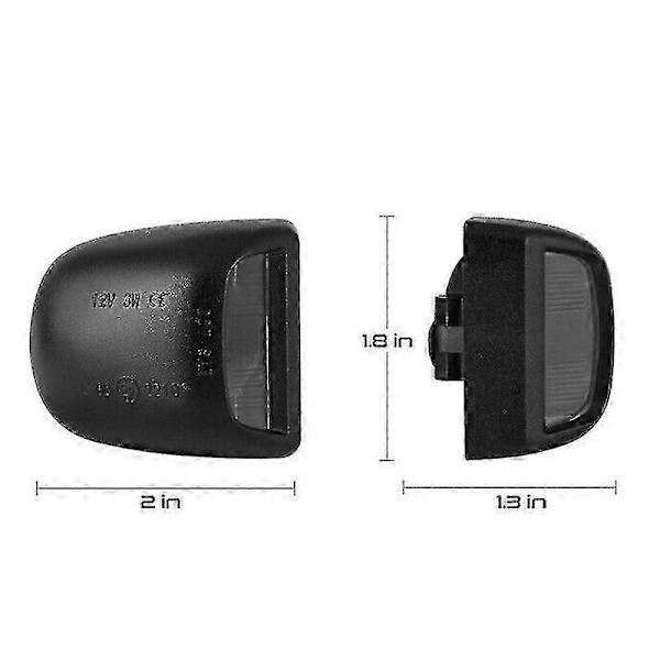 2 x Nummerpladelys til Chevy Tahoe Suburban XL 2000-2006