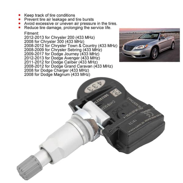 Dekktrykksensor TPMS 56029527AA Erstatning for Dodge Journey/Avenger/Caliber/Charger