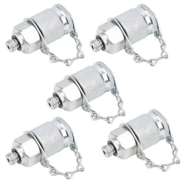 5 stk. hydraulisk testadapter gjenge testkobling koblinger trykkmåling PT/PPTM8 x 1