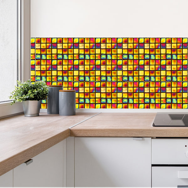 Kakeldekaler mosaik kakeldekaler i ett set om 10