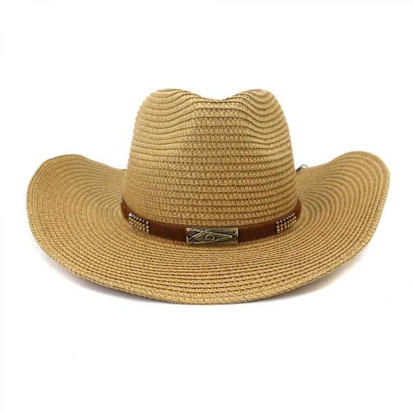 ##/Cowboyhat til kvinder og mænd - Westernhat med bred skygge##/