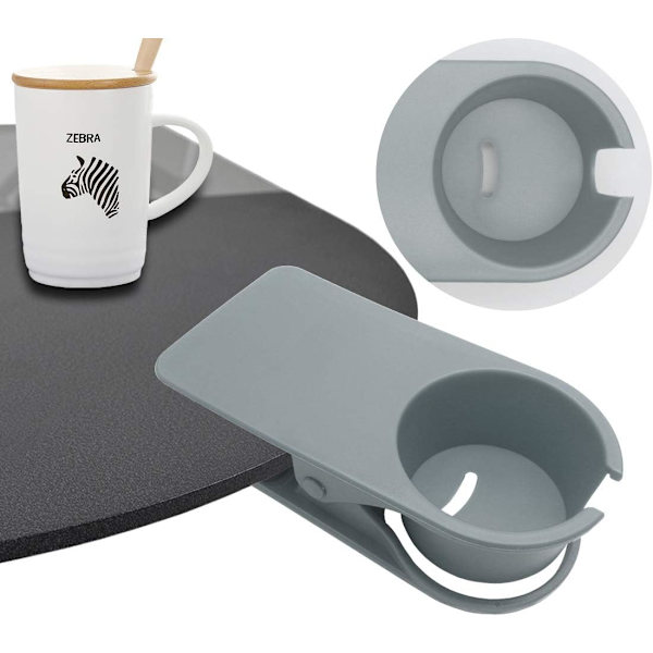 Clip-on Mugghållare för Bord/Skrivbord, Grå