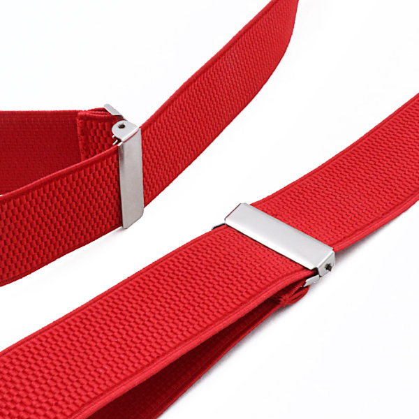 ##/Mænds krydsbånd med firkantede clips - Sort, Workwear Tort##/