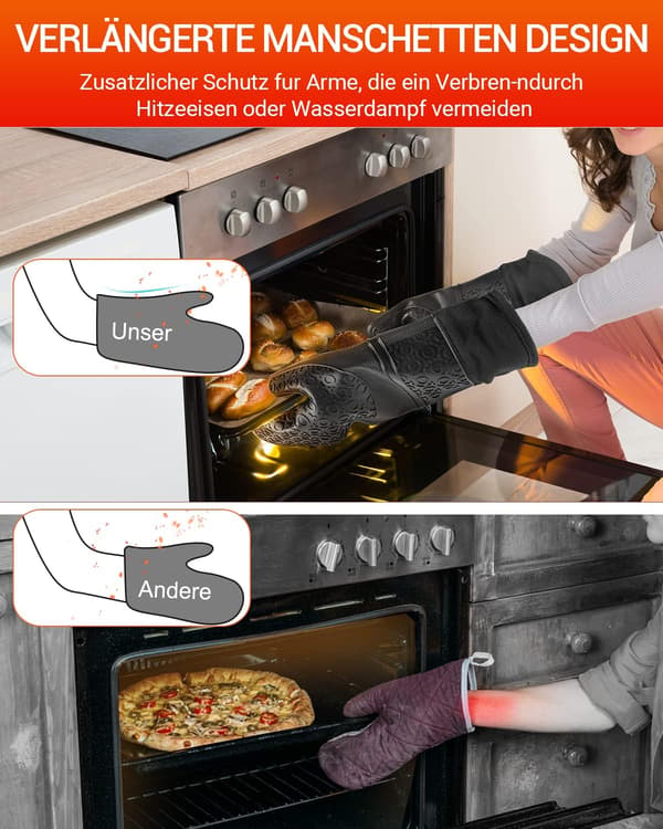 Ovn Handsker Ovn Handsker Sæt af 6, Ovn Handsker Ovn Handsker Silikon a